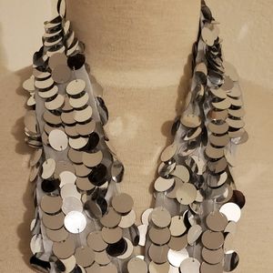 **SALE** BLACK Sequin Scarf